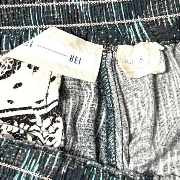 Y2K Her-Hei Pants Small Elastic Waist lounge Jogger Beach - Picture 3 of 8